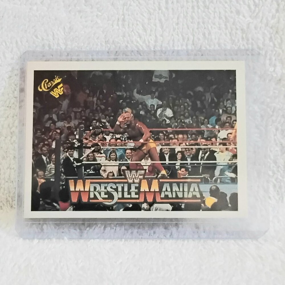 5/$20  Excellent 1990 Classic Hulk Hogan WrestleMania IV WWF Card 41!!